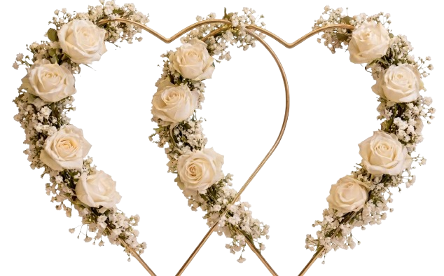 Coeurs fleuris